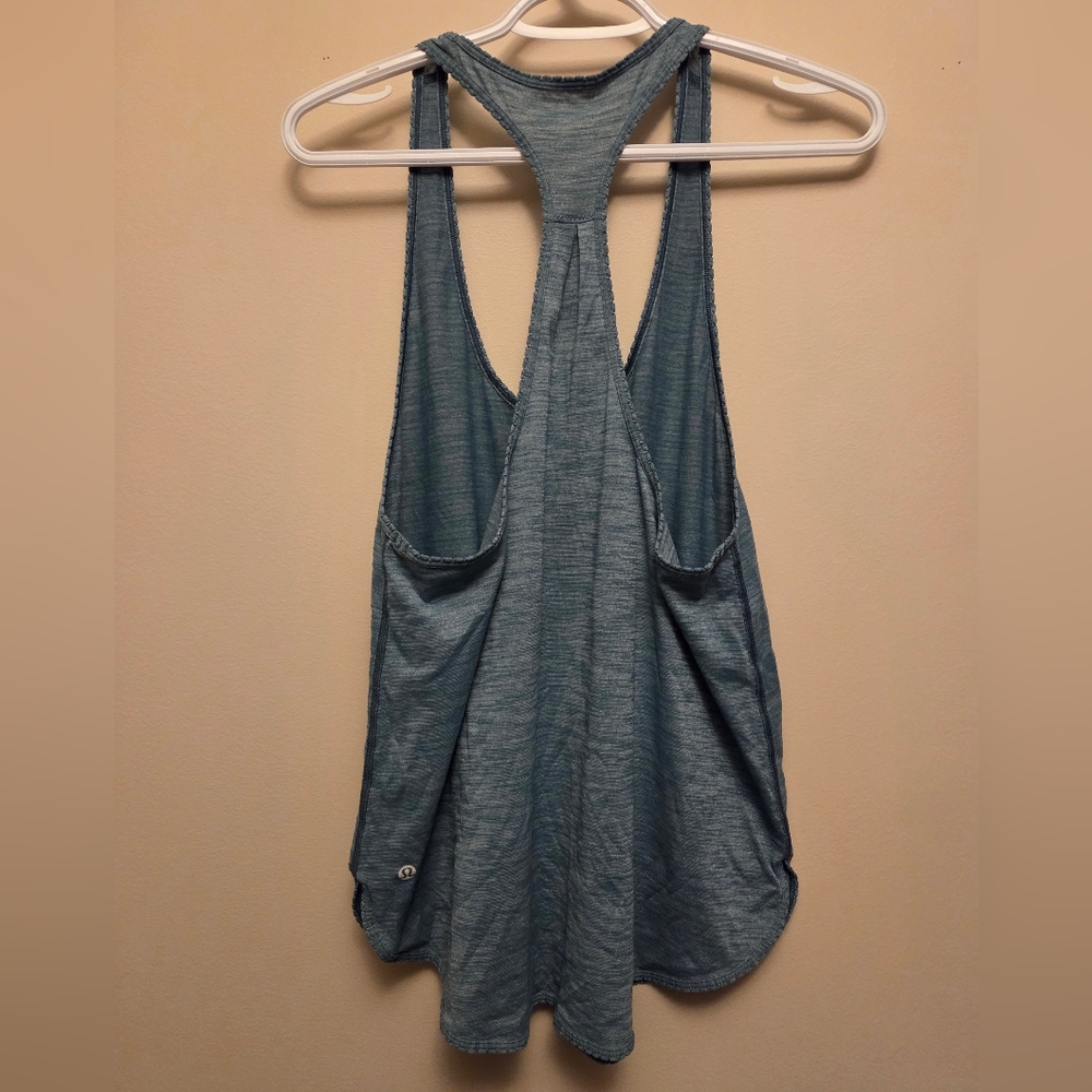 Lululemon Singlet Tank Top Size 8 / 10 Heathered Blue / Green